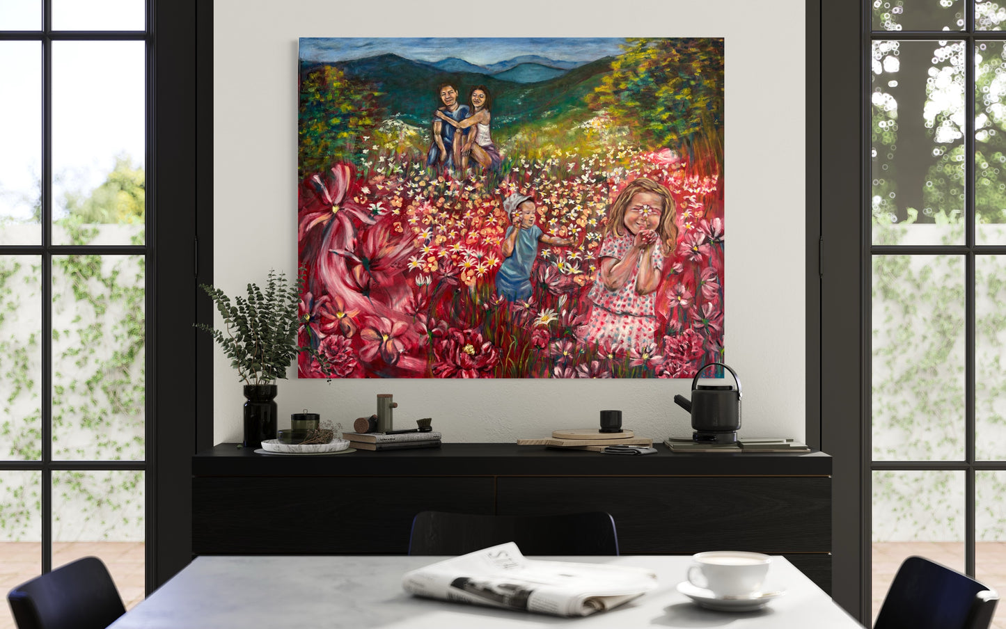 Family Flowers - original oil painting