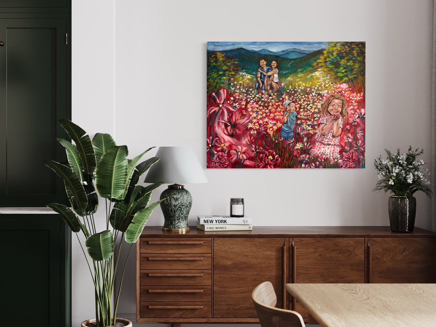 Family Flowers - original oil painting