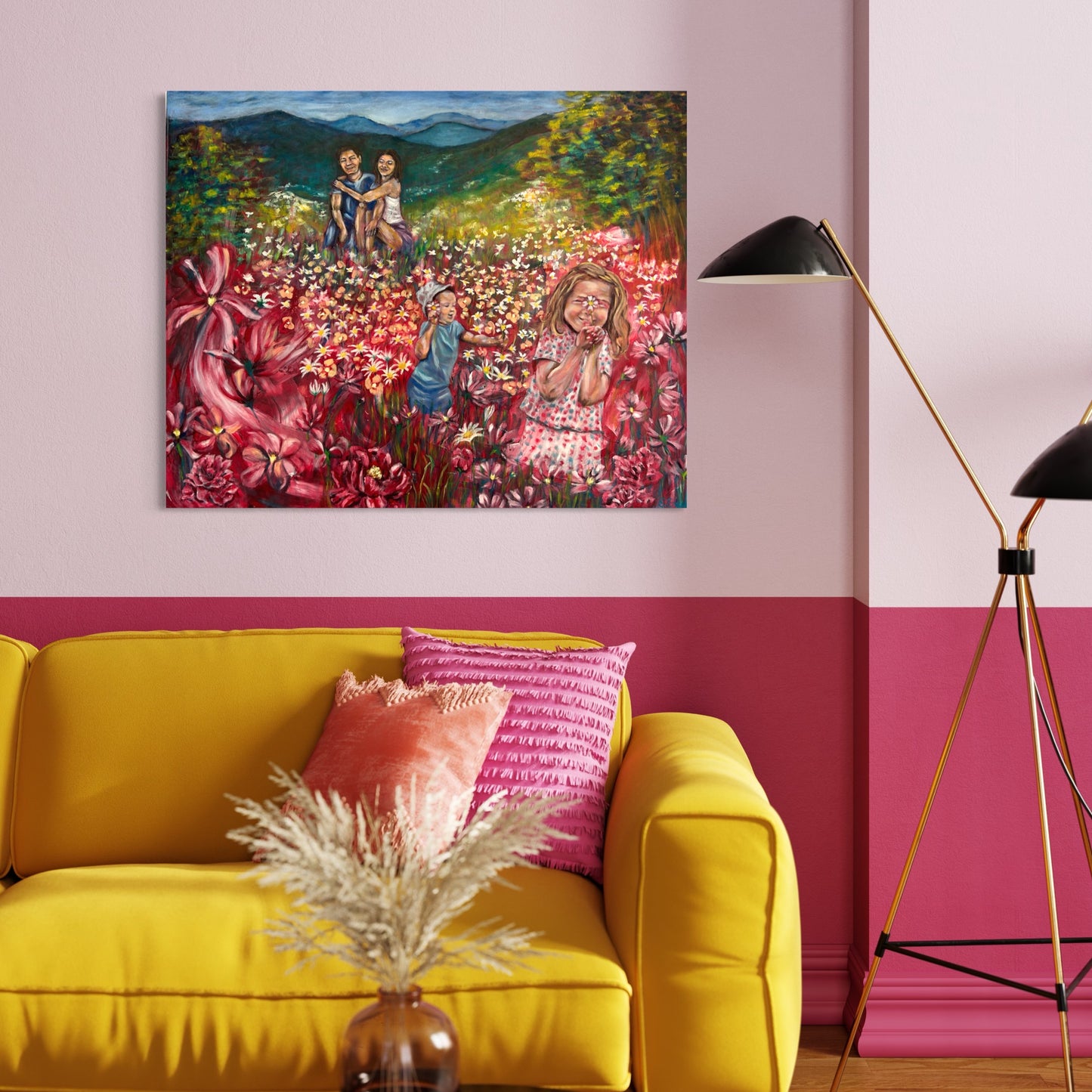 Family Flowers - original oil painting