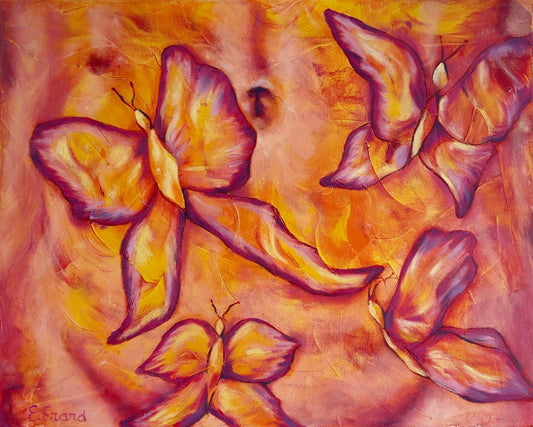 Feeling Butterflies - original oil painting