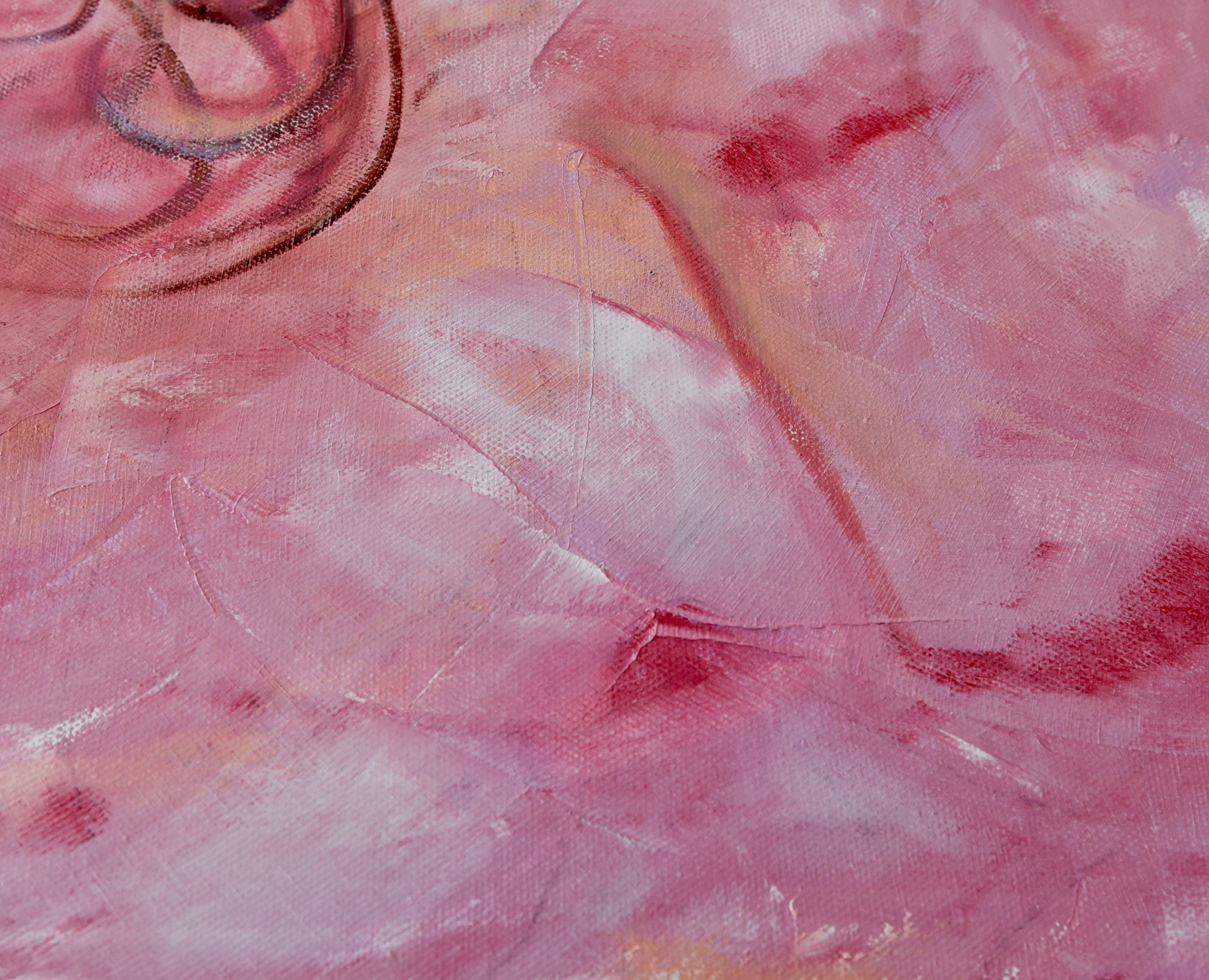Flower woman, detail painting, Emmanuelle Erard Art