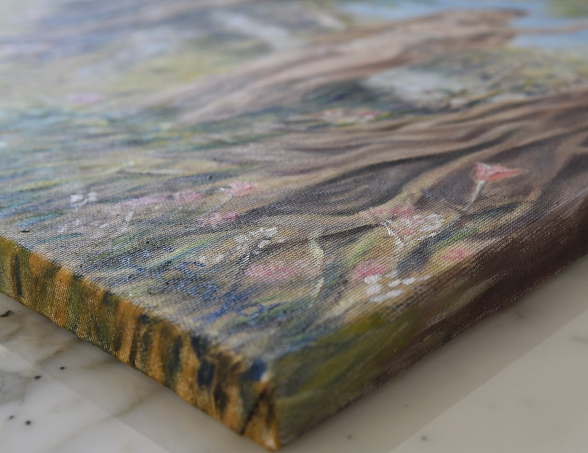 Garden of Love detail painting border Emmanuelle Erard Art