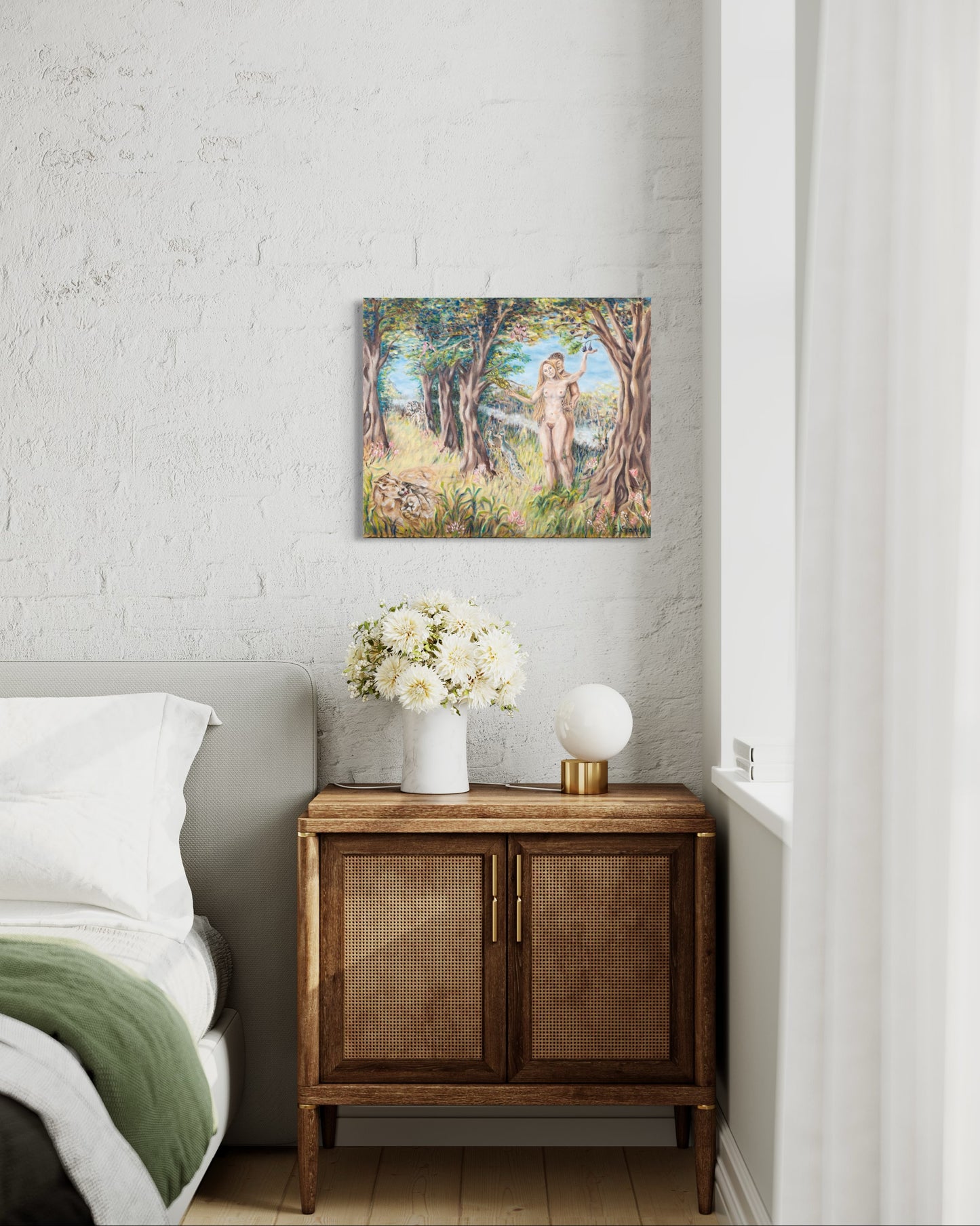 Garden of love - original oil painting