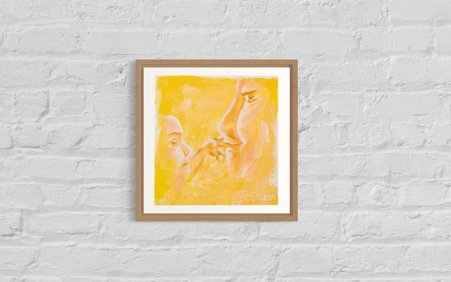 Hello my little baby, hello mama - Fine Art Print