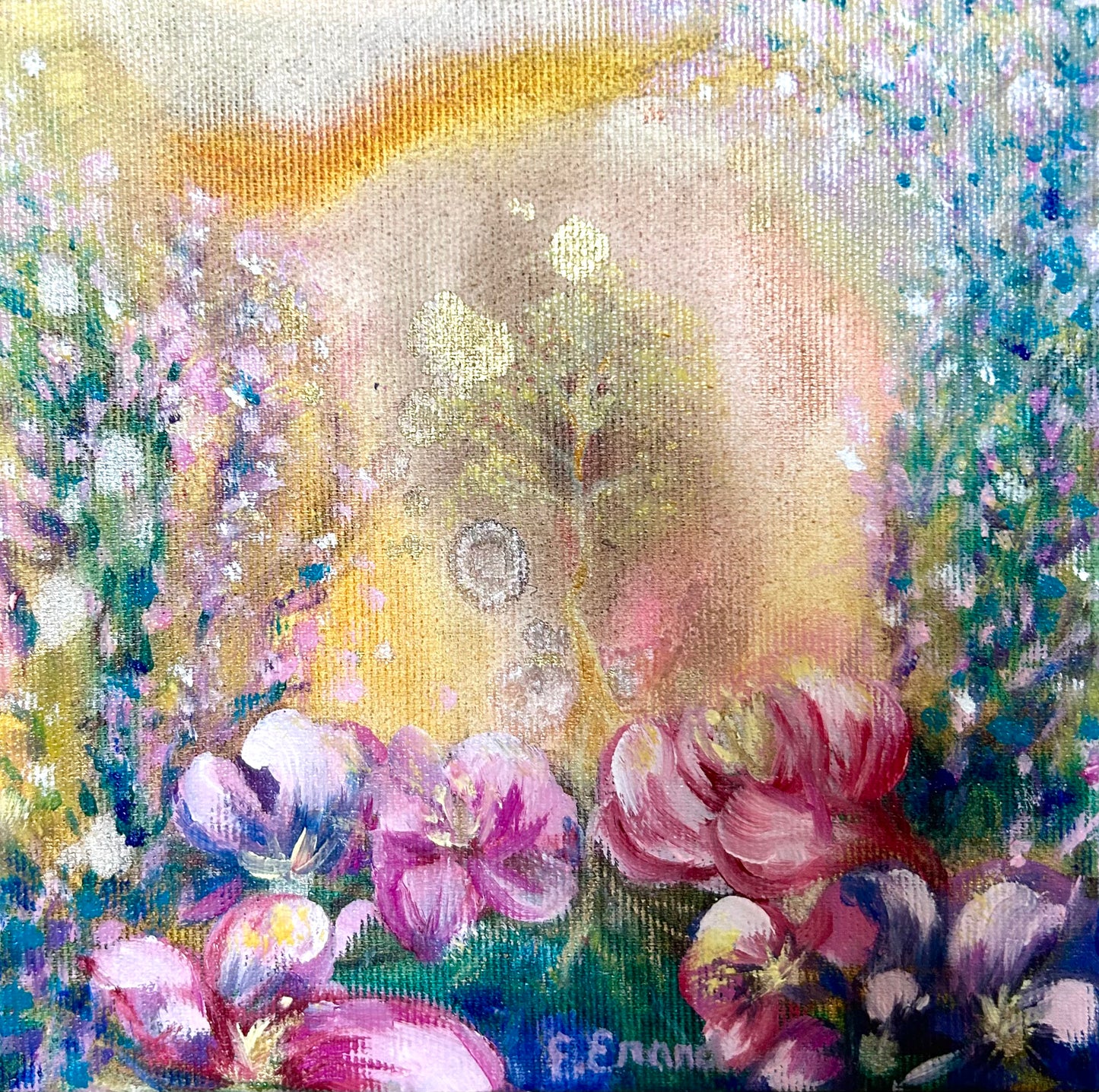 Secret garden - original oil painting