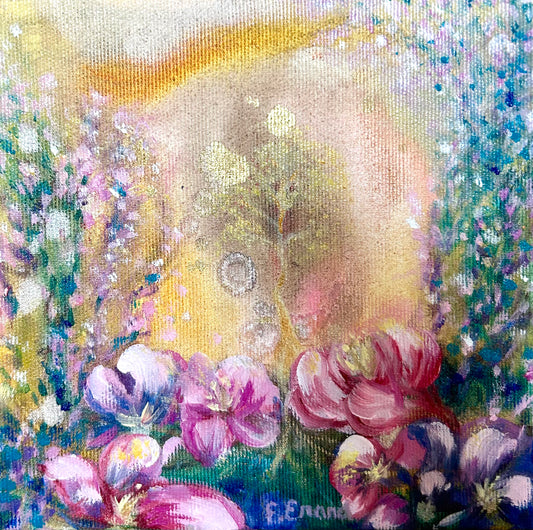Secret garden - original oil painting