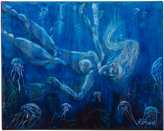 The beauty of the depth - original oil painting