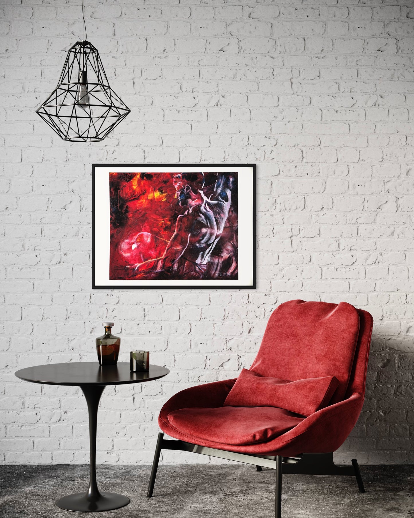 Man and Fire - Fine Art Print - limited edition
