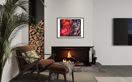 Man and Fire - Fine Art Print - limited edition
