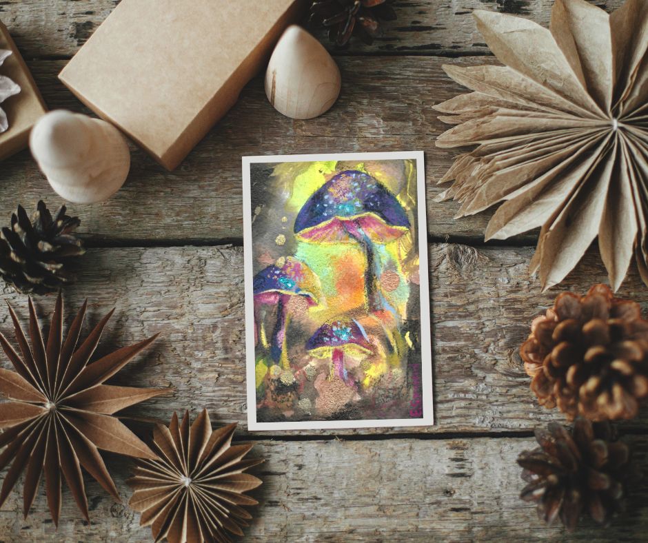 Mushroom IV - postcard A6