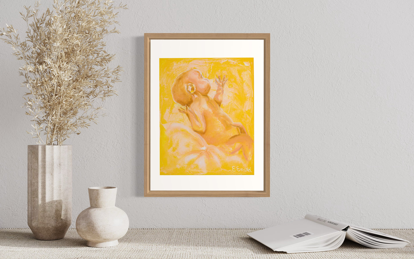 Newborn Fine Art Print on Paper, 30x40cm, Emmanuelle Erard Art