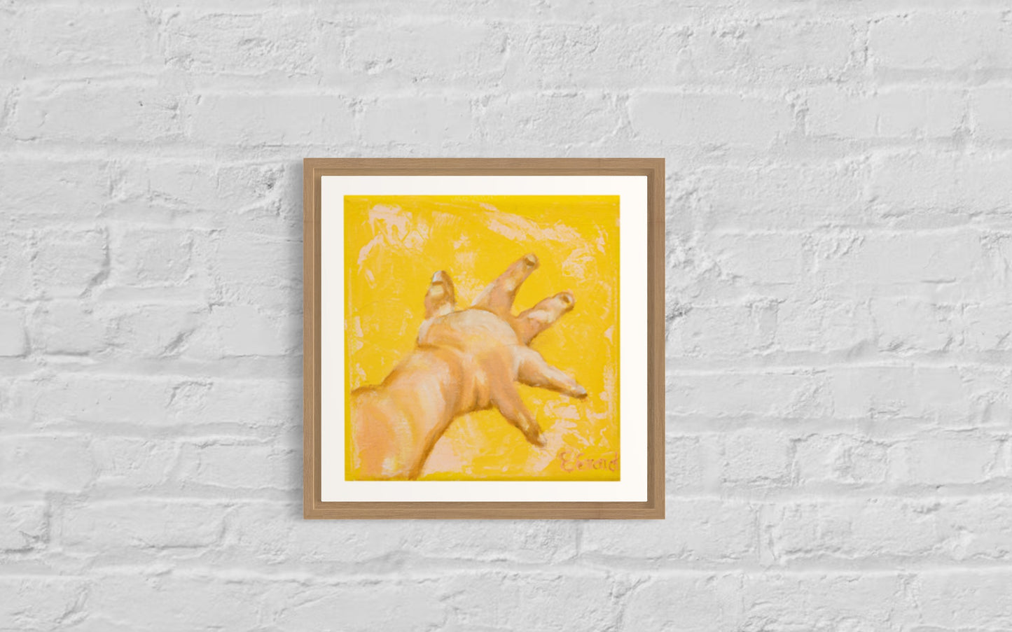 Newborn baby hand, Fine Art Print 30x30cm, Emmanuelle Erard Art