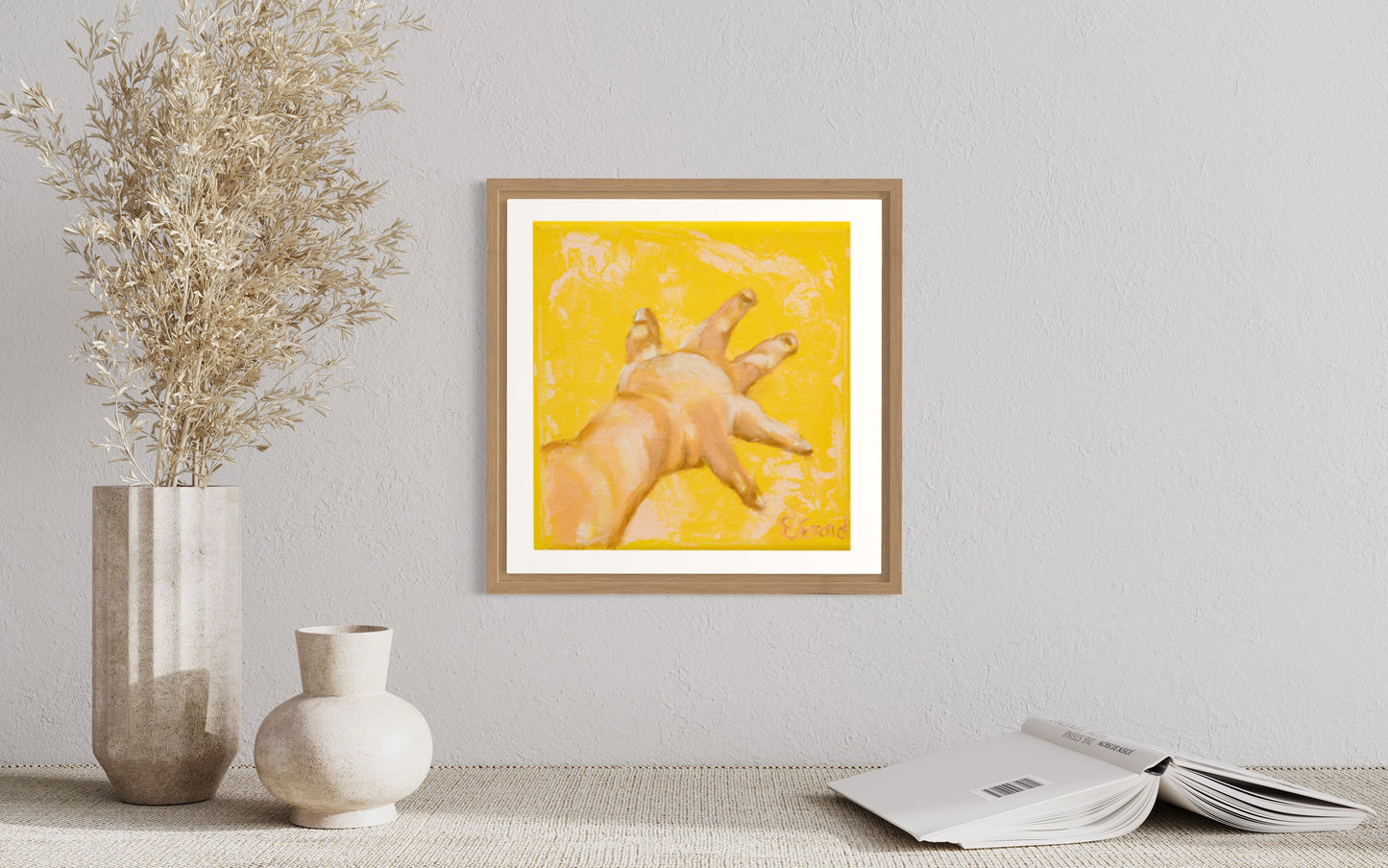 Newborn baby hand, Fine Art Print 30x30cm, Emmanuelle Erard Art