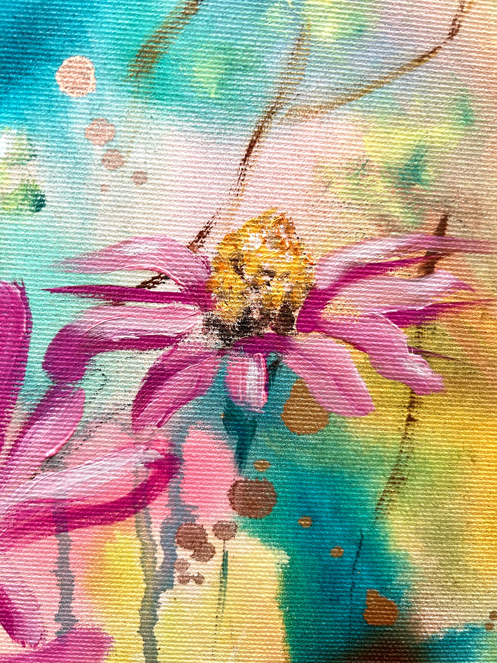 Paradise, Original oil painting, detail painting,  Emmanuelle Erard Art