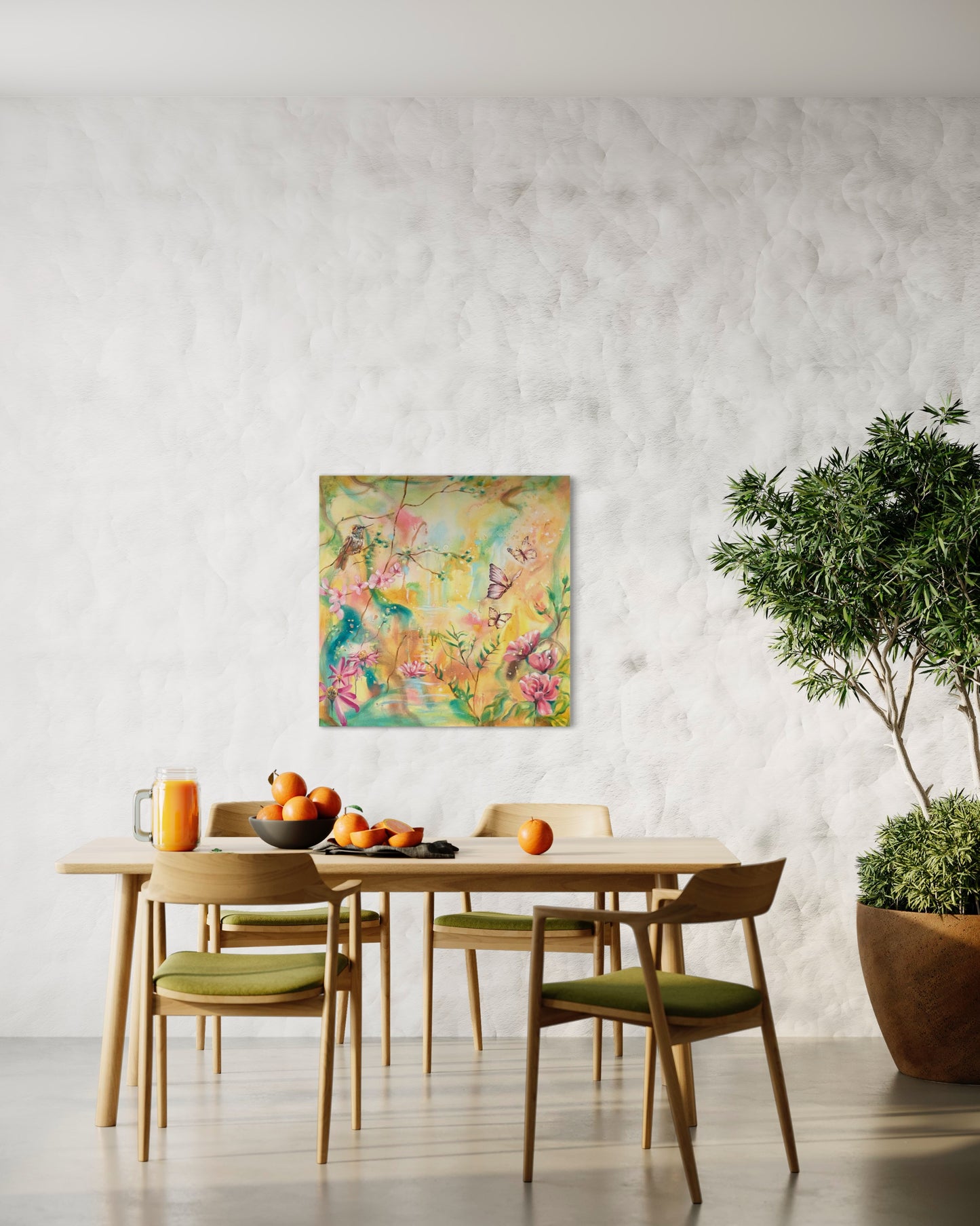 Paradise, Original oil painting, Emmanuelle Erard Art