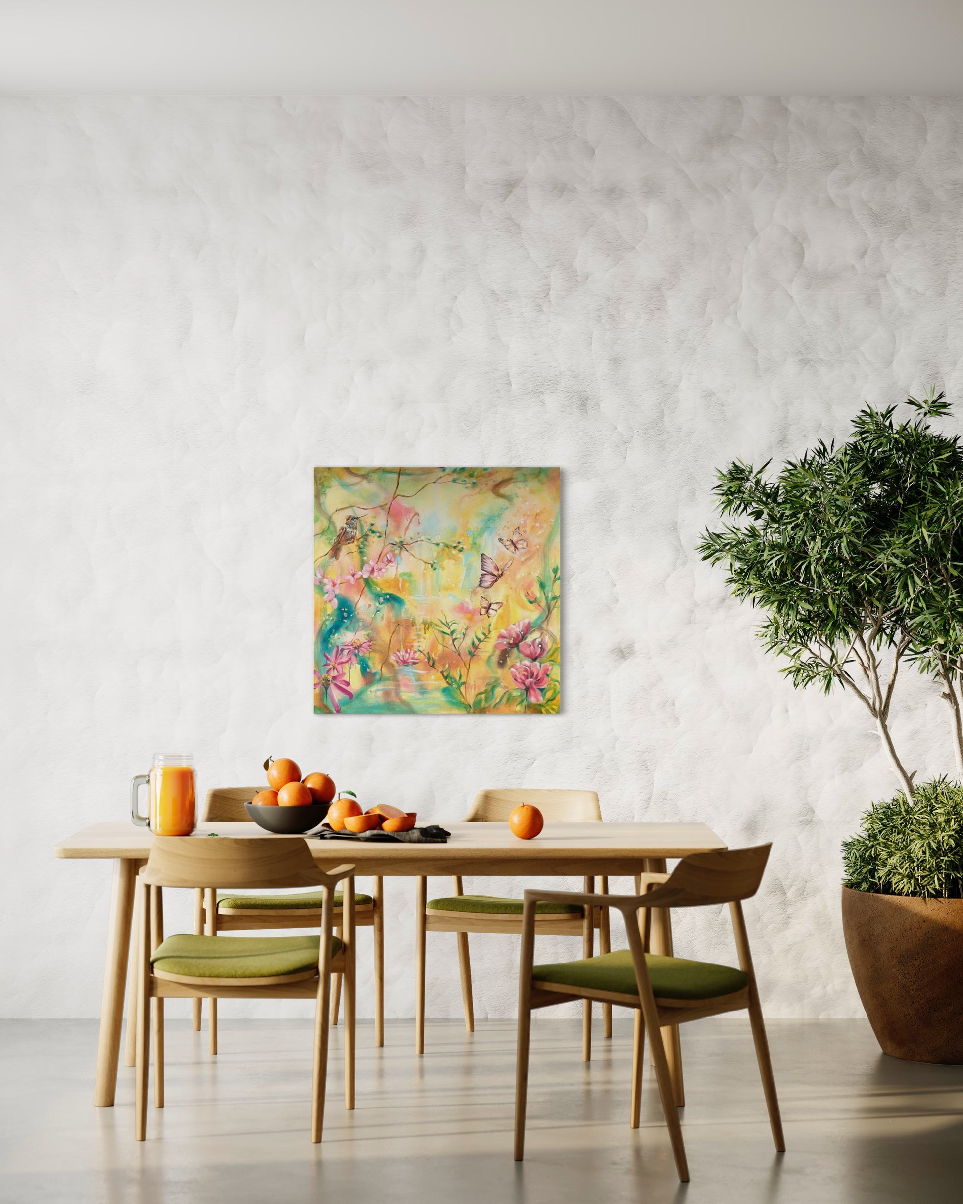 Paradise, Original oil painting, Emmanuelle Erard Art