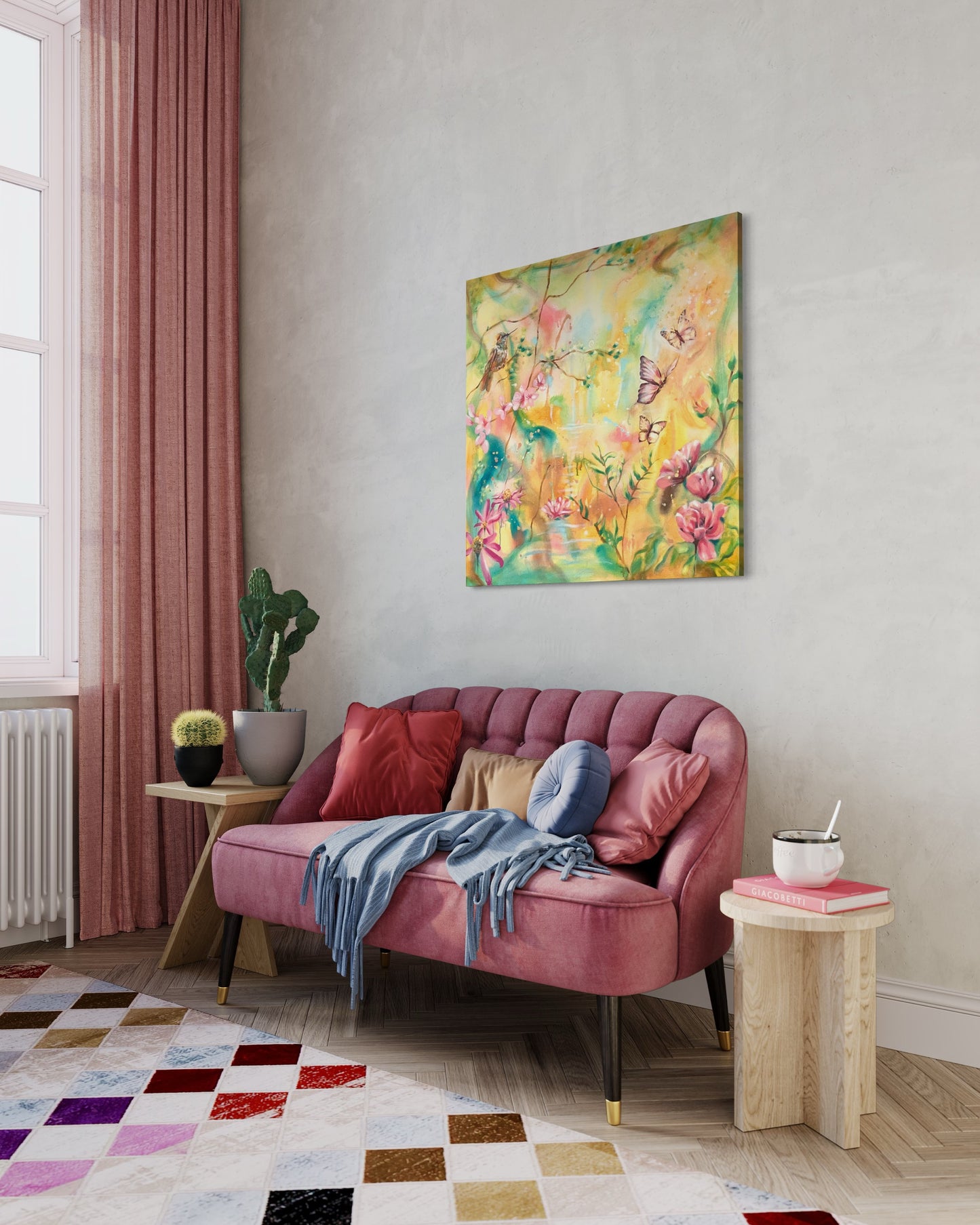 Paradise, Original oil painting, Emmanuelle Erard Art