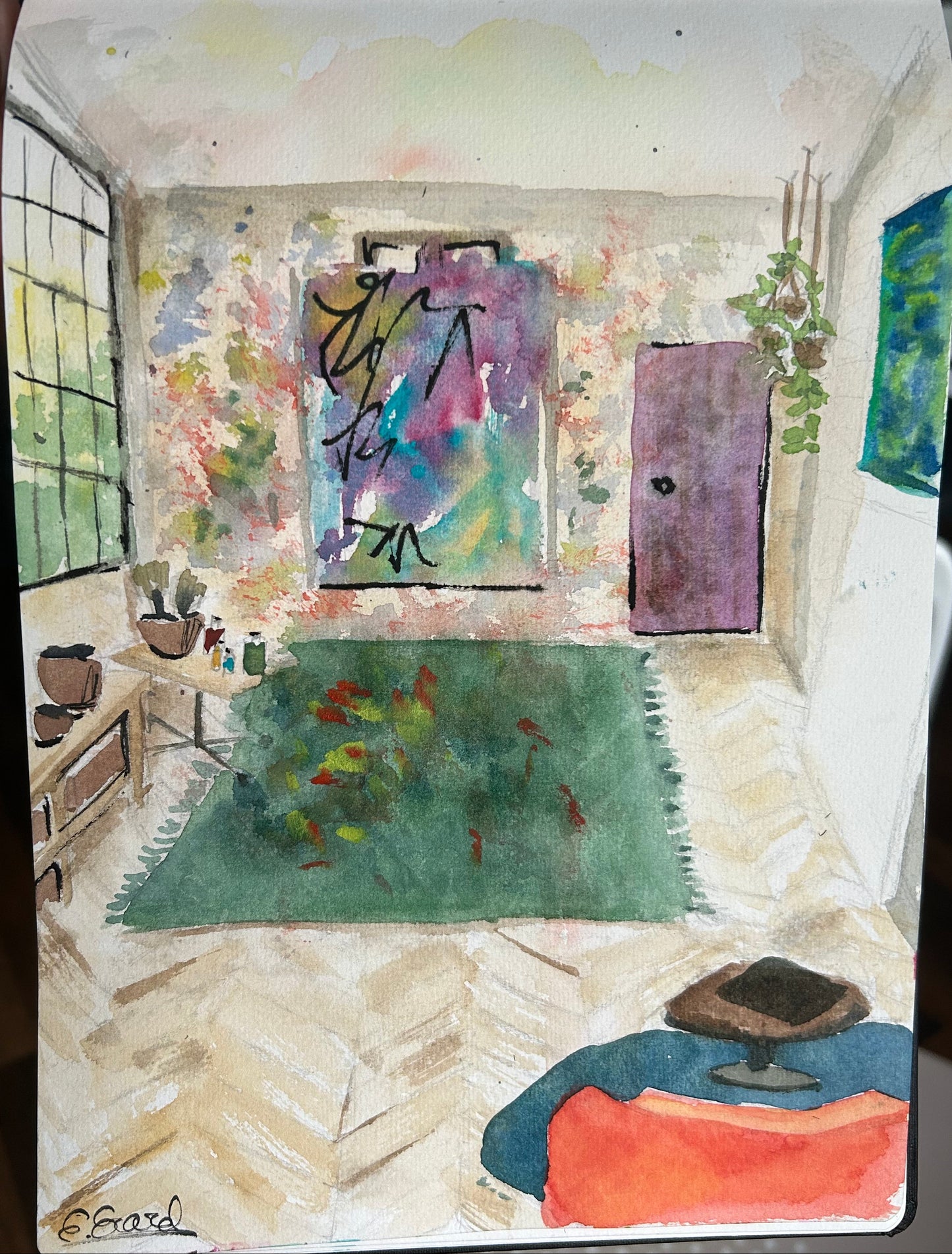 The Other Side of the Atelier - Emmanuelle Erard Art