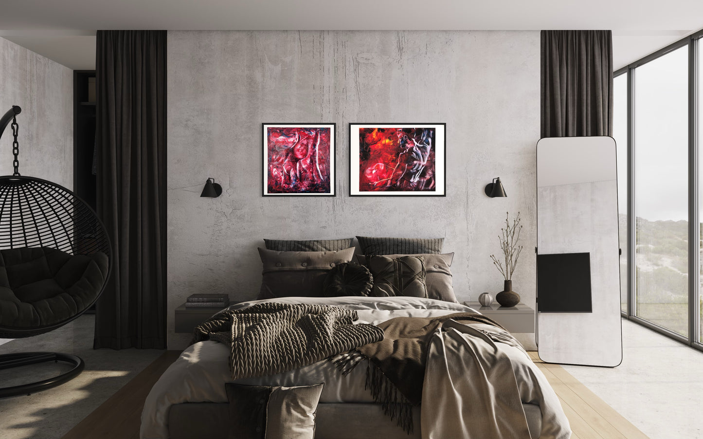 Woman and Fire - Fine Art Print - limited edition