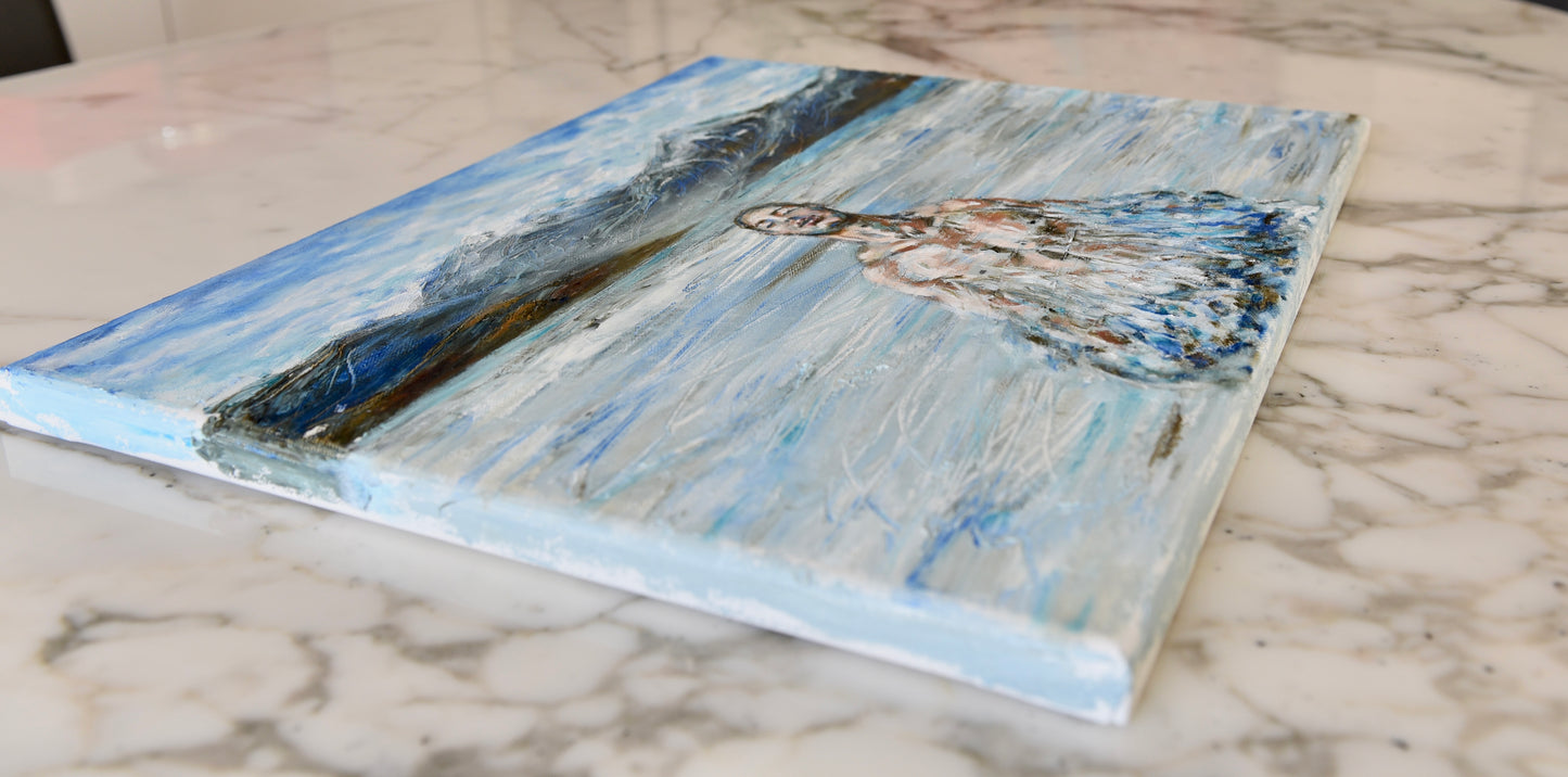 Man and Ice - original oil painting