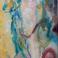 Faith painting detail, symbolising intuition and resilience. Emmanueille Erard Art