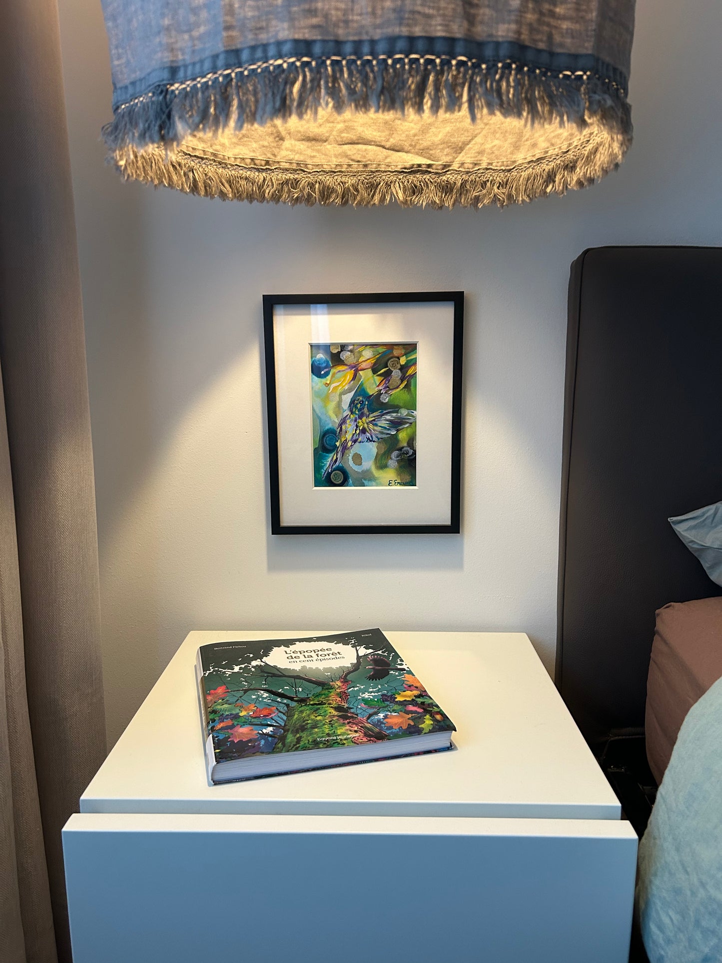 Flowers for little bird - original painting