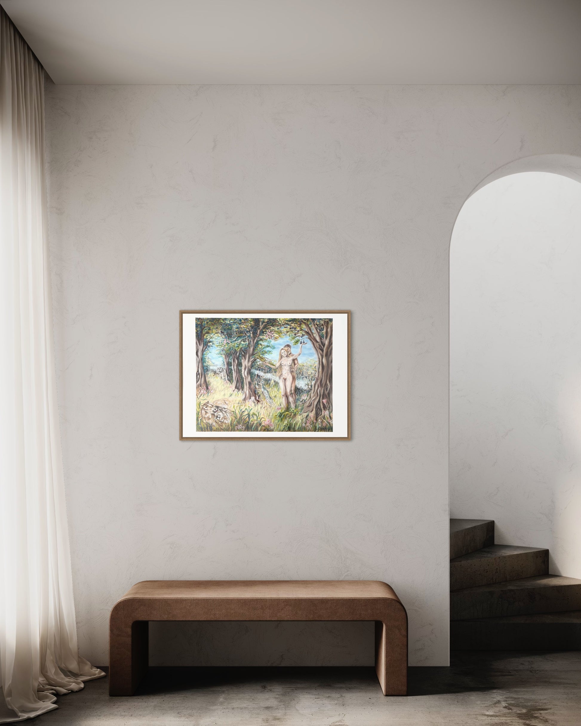 Garden of Love, Fine Art Print, for an romantic athmosphere in your space, Emmanuelle Erard Art