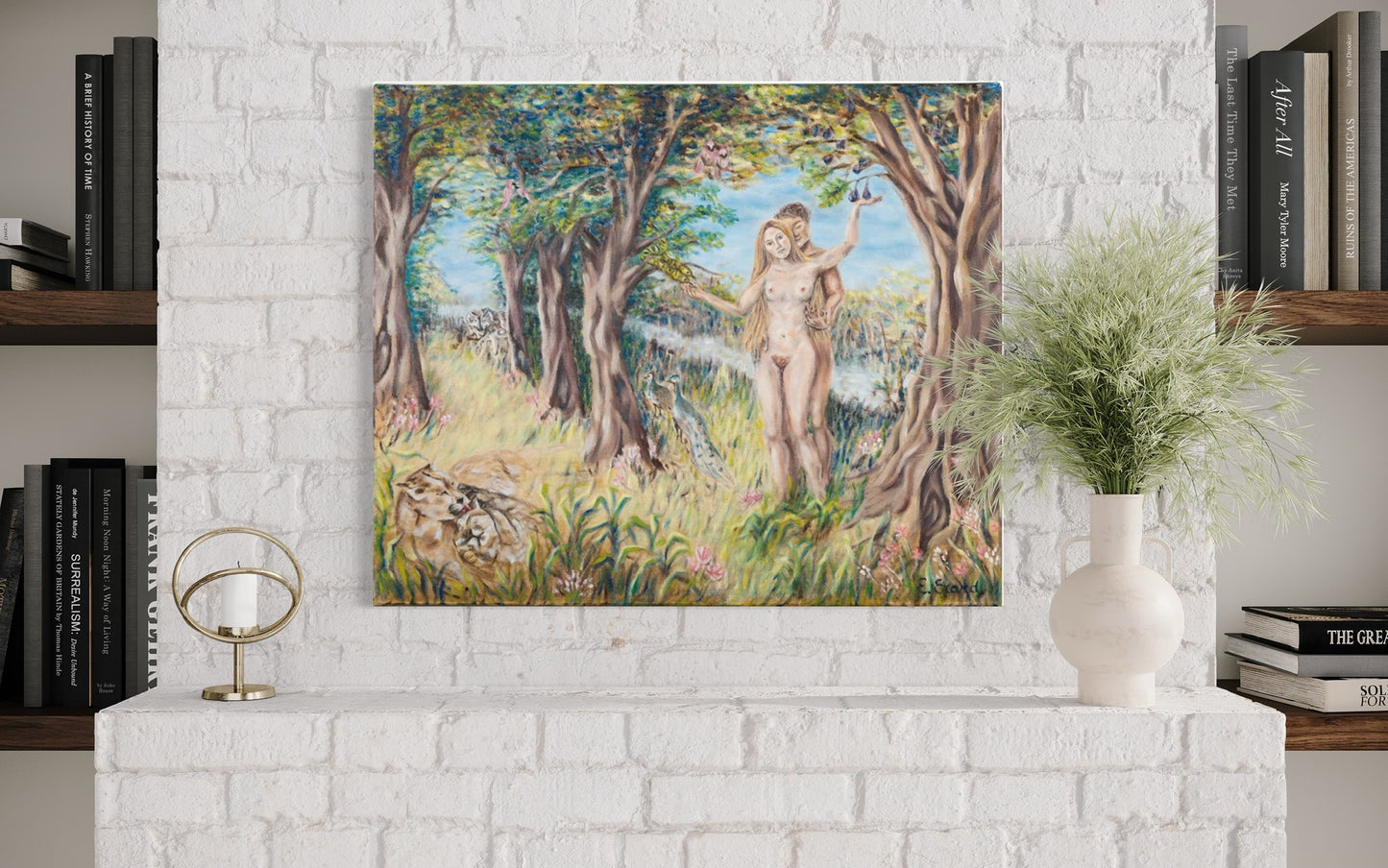 Garden of love - original oil painting