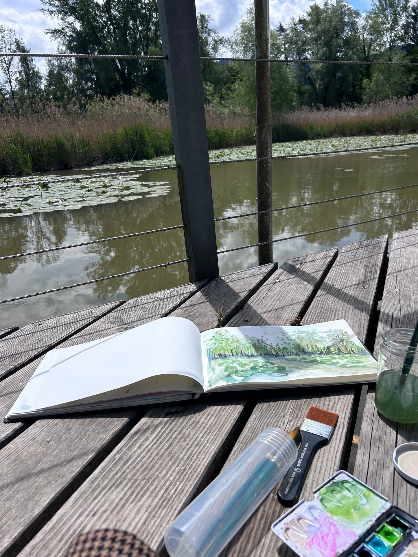 Painting feminine waterlilies shapes - semi-private course - 05.07.26