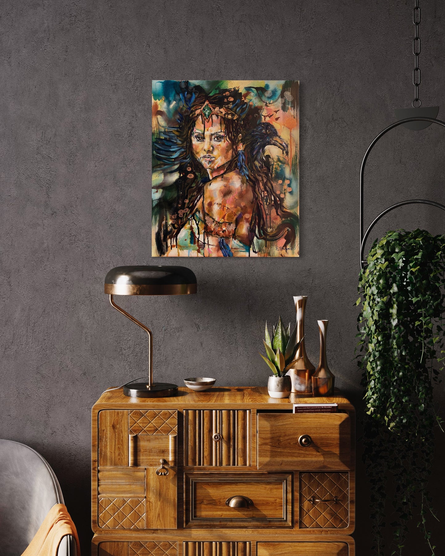 Many Faces Goddess - original painting