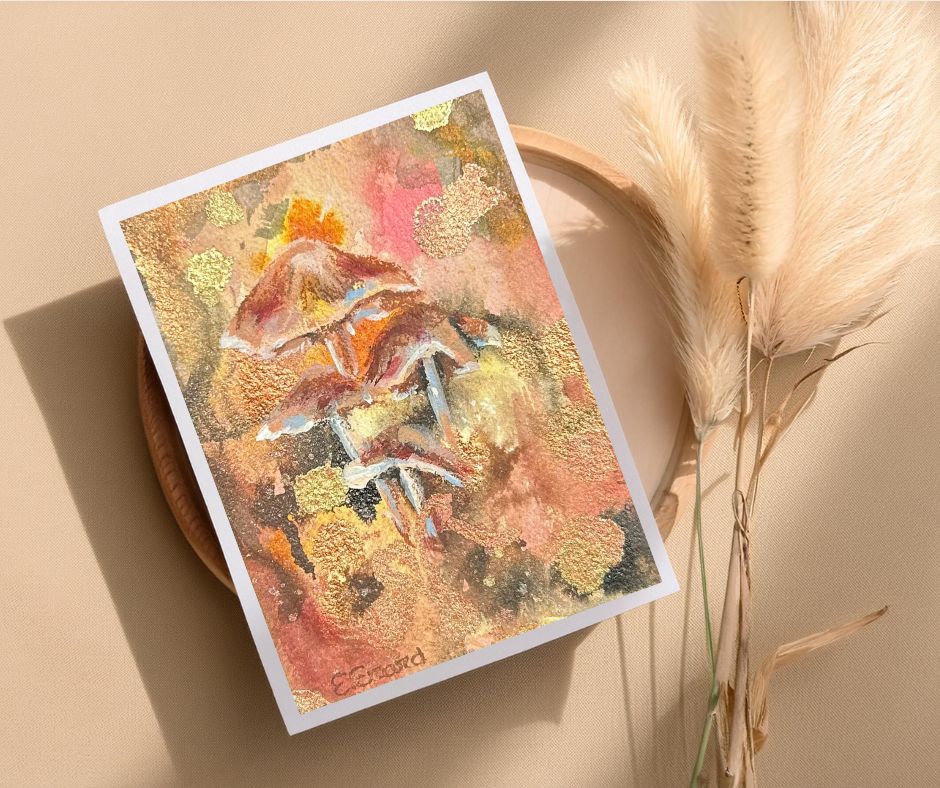Mushrooms - Set of 4 Cards A5