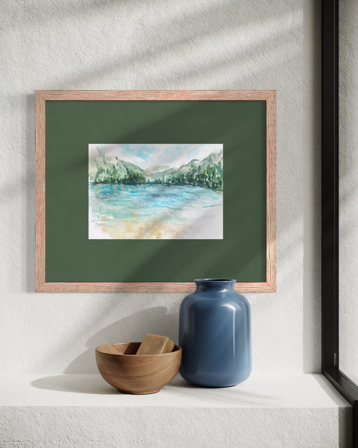 Sils lake - original painting