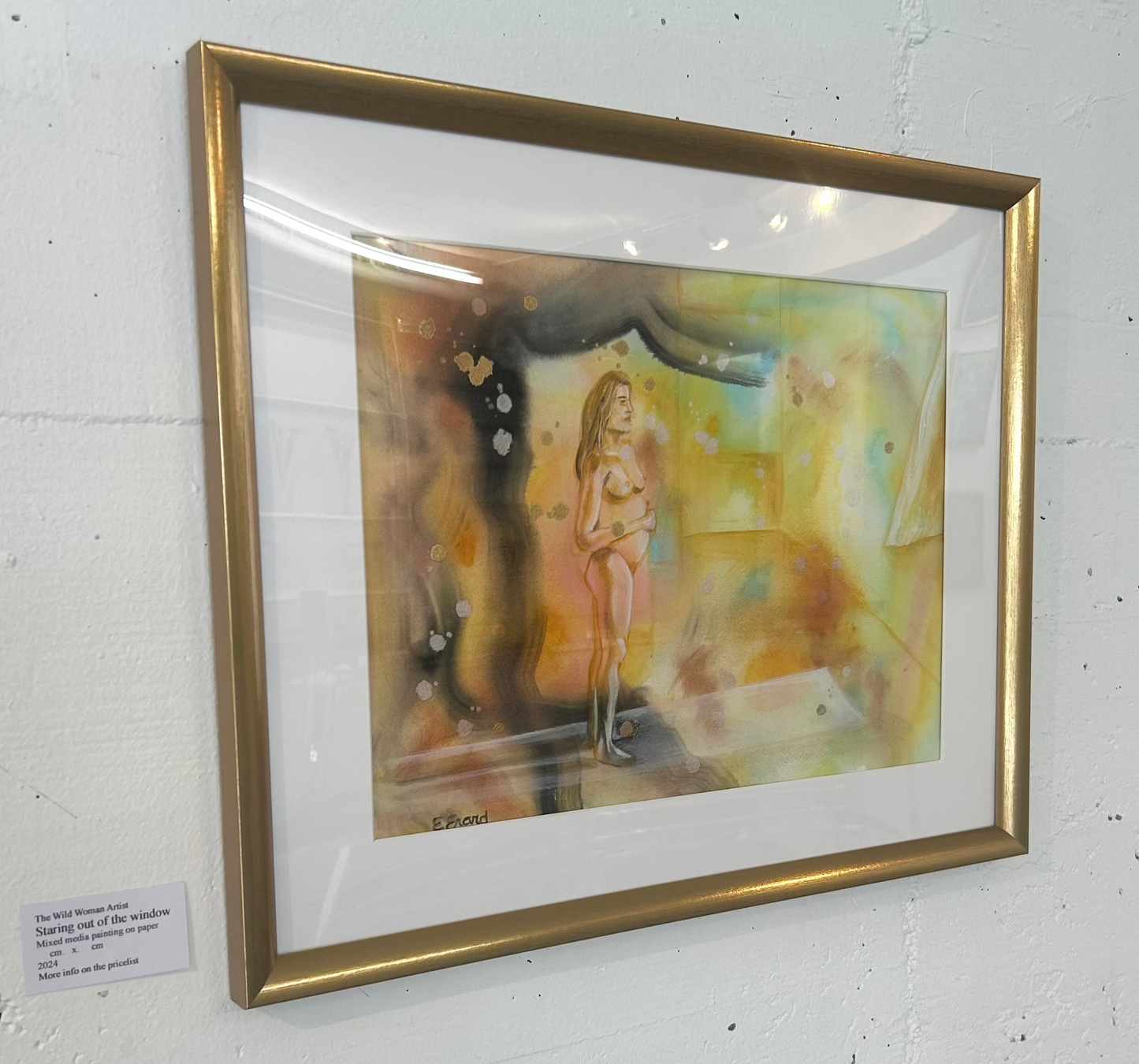 Starring out of the window - original painting