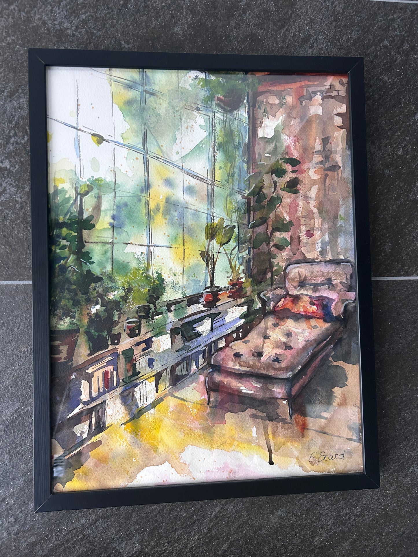 The Corner - Emmanuelle Erard Art - framed