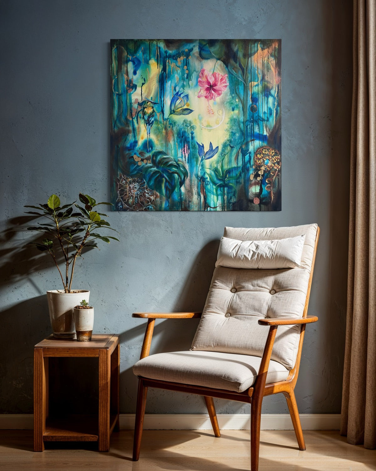 Emmanuelle Erard Art Original Painting_in a room
