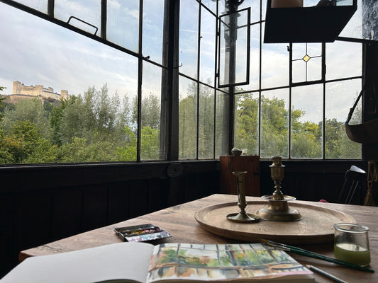 The Veranda - original painting in progress